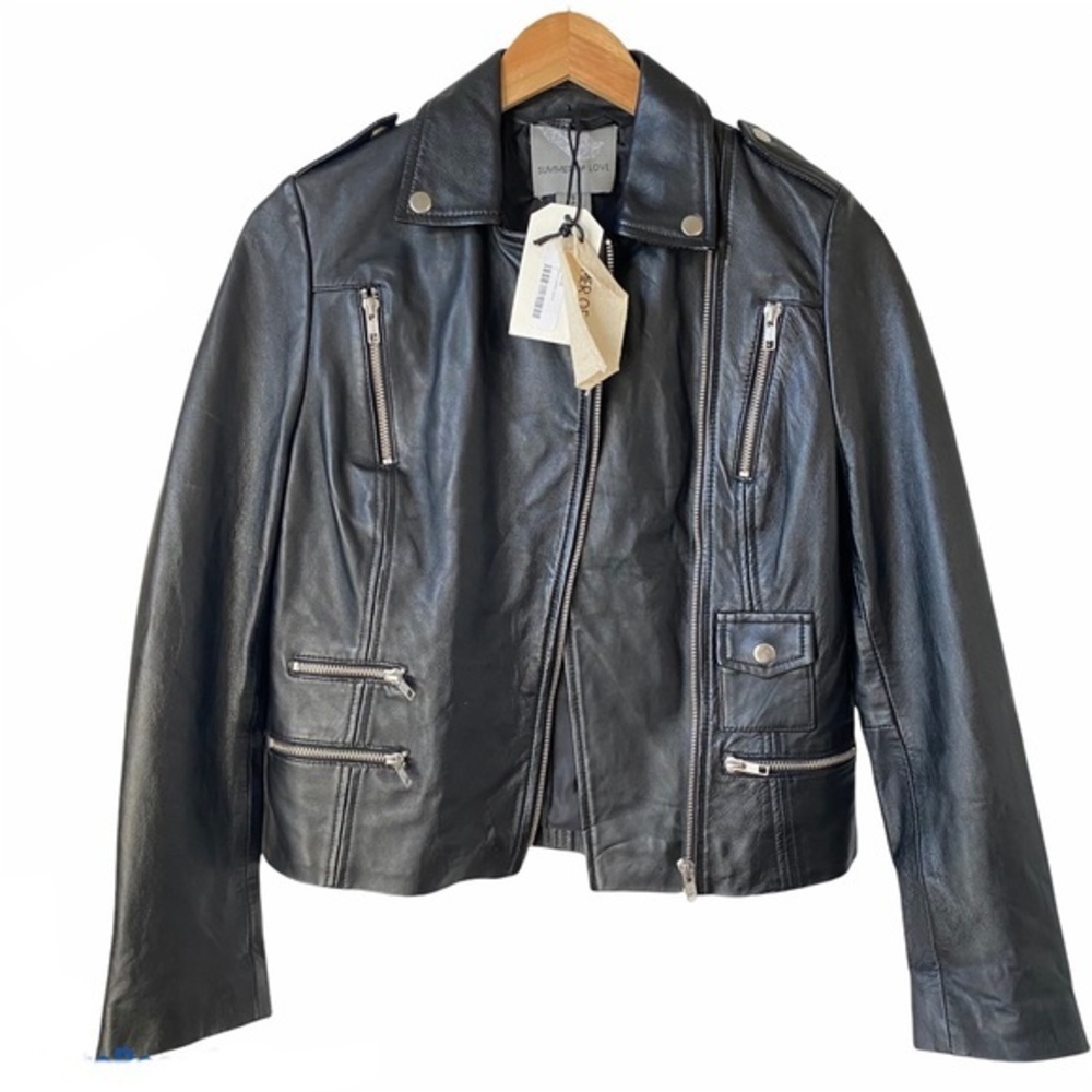 Summer of Love Genie 100% Leather Jacket
